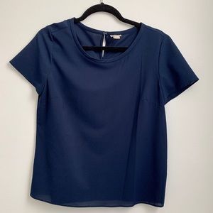 J.Crew Navy Blue Silky Top